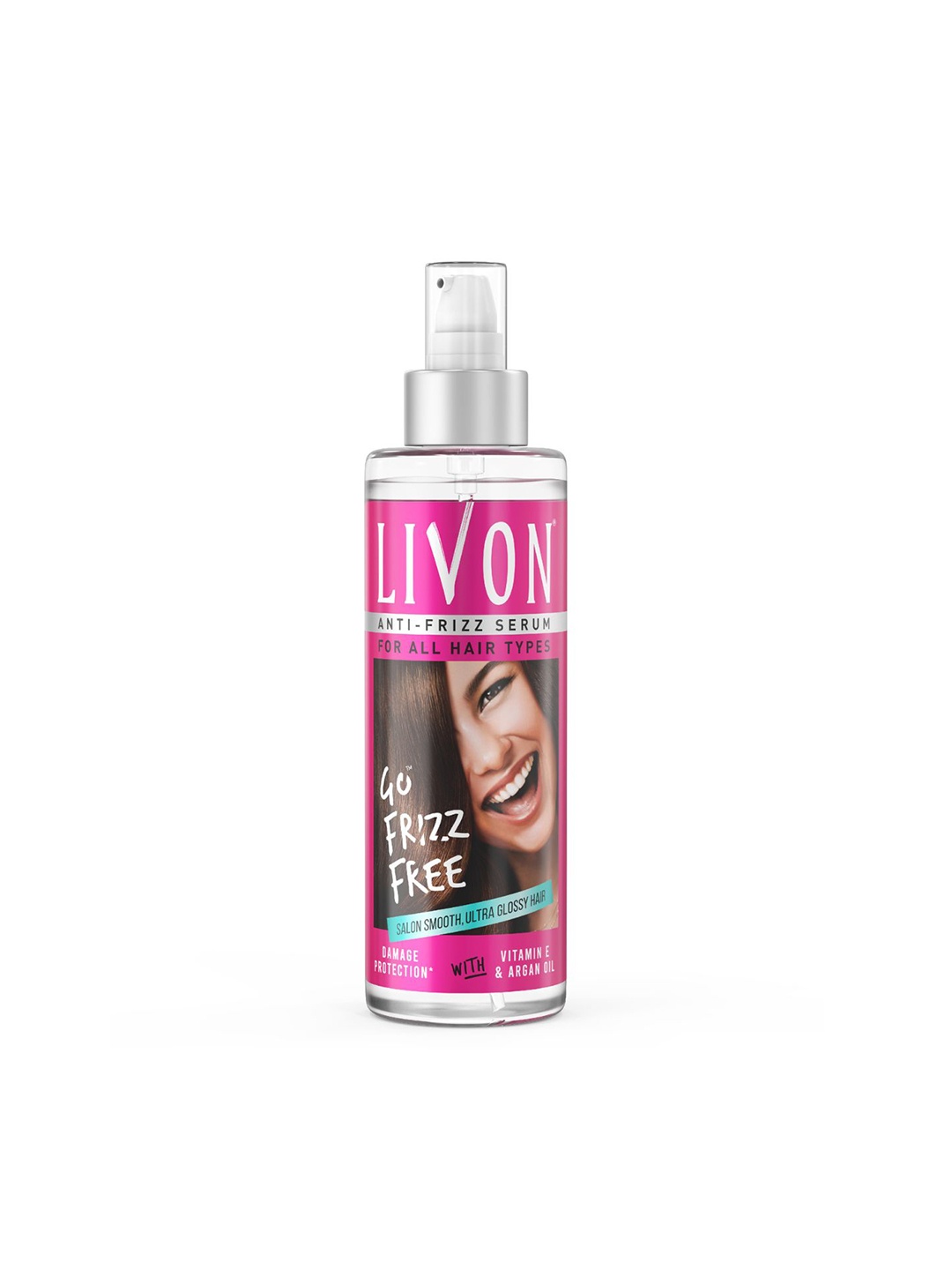 

Livon Hair Serum for Frizz-free Smooth Hair With Argan Oil & Vitamin E - 200ml, Transparent