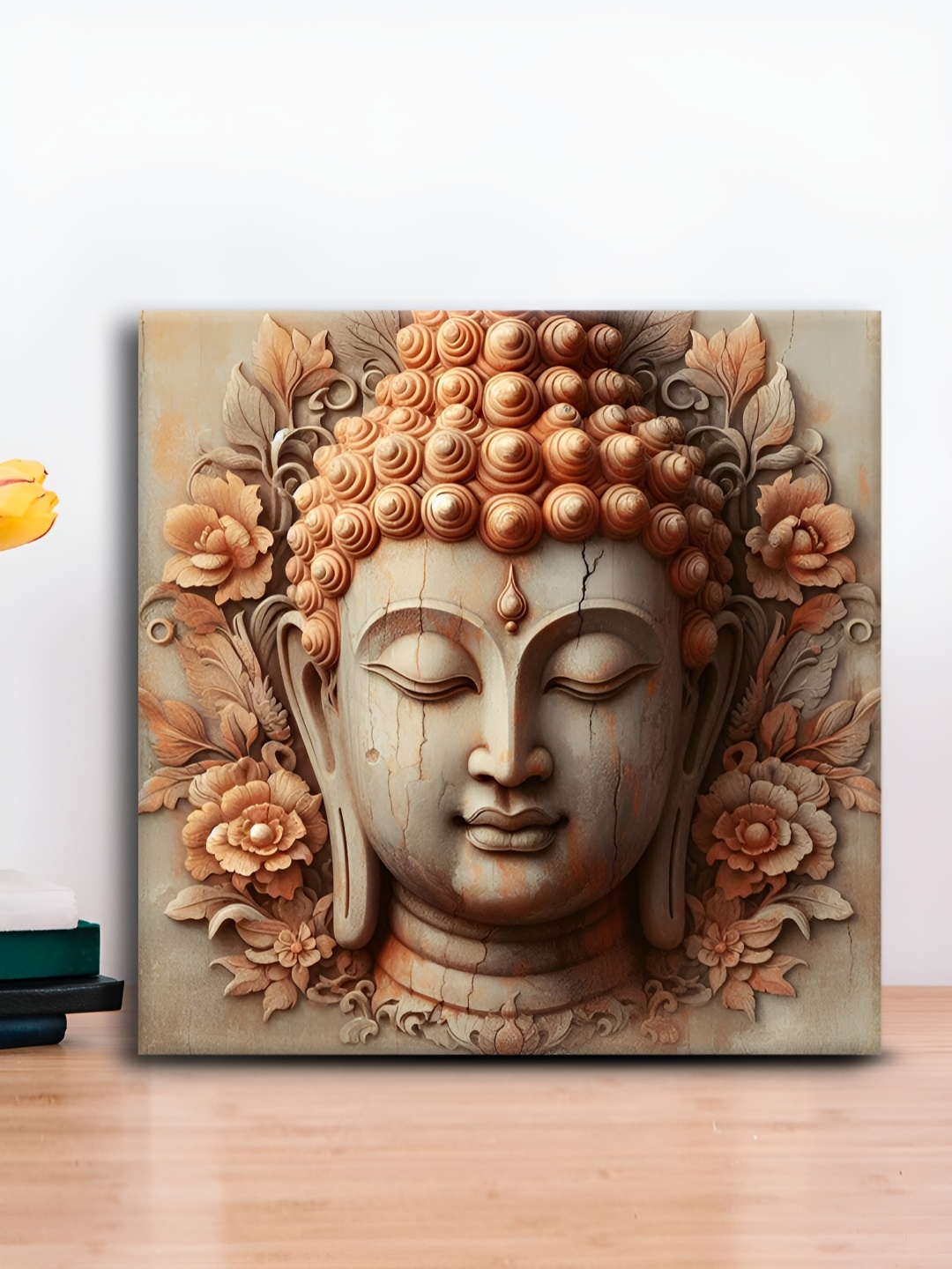

OLIVE TREE Beige Canvas Religious Wall Painting