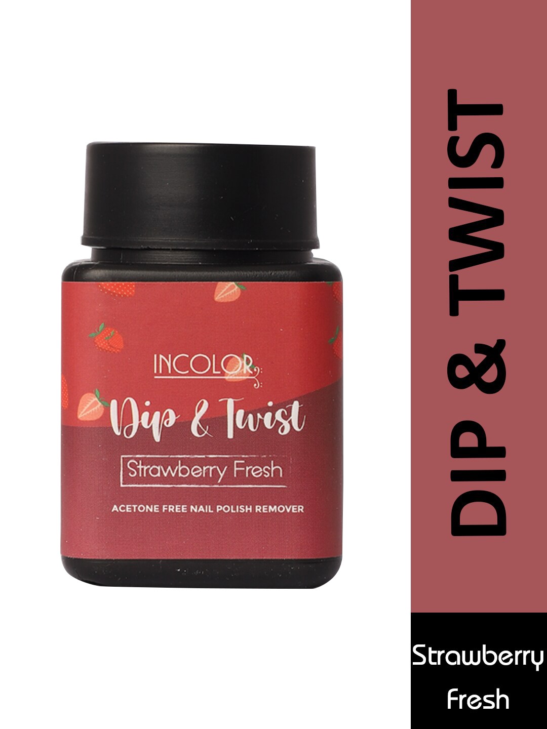 

INCOLOR Women Red Dip & Twist Paraben Free Nail Enamel Remover Strawberry Fresh 04 80 ml