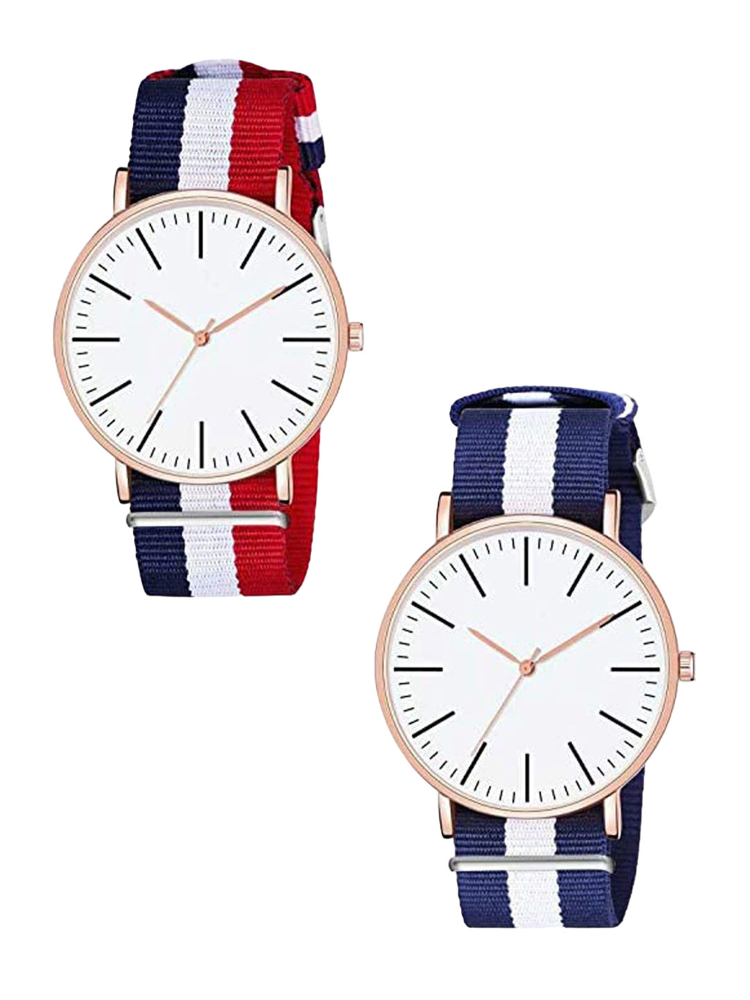 

Krelin Women Pack of 2 Printed Dial & Straps Analogue Automatic Watch, Red