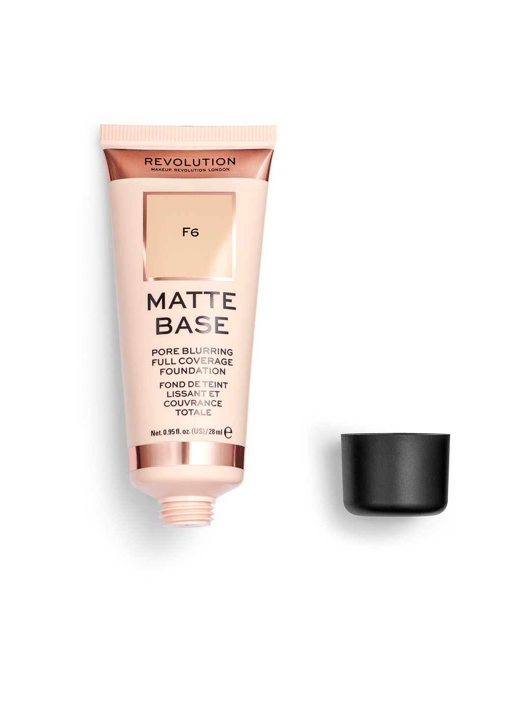 

Makeup Revolution London Matte Base Full Coverage Foundation 28ml - Shade F6, Beige