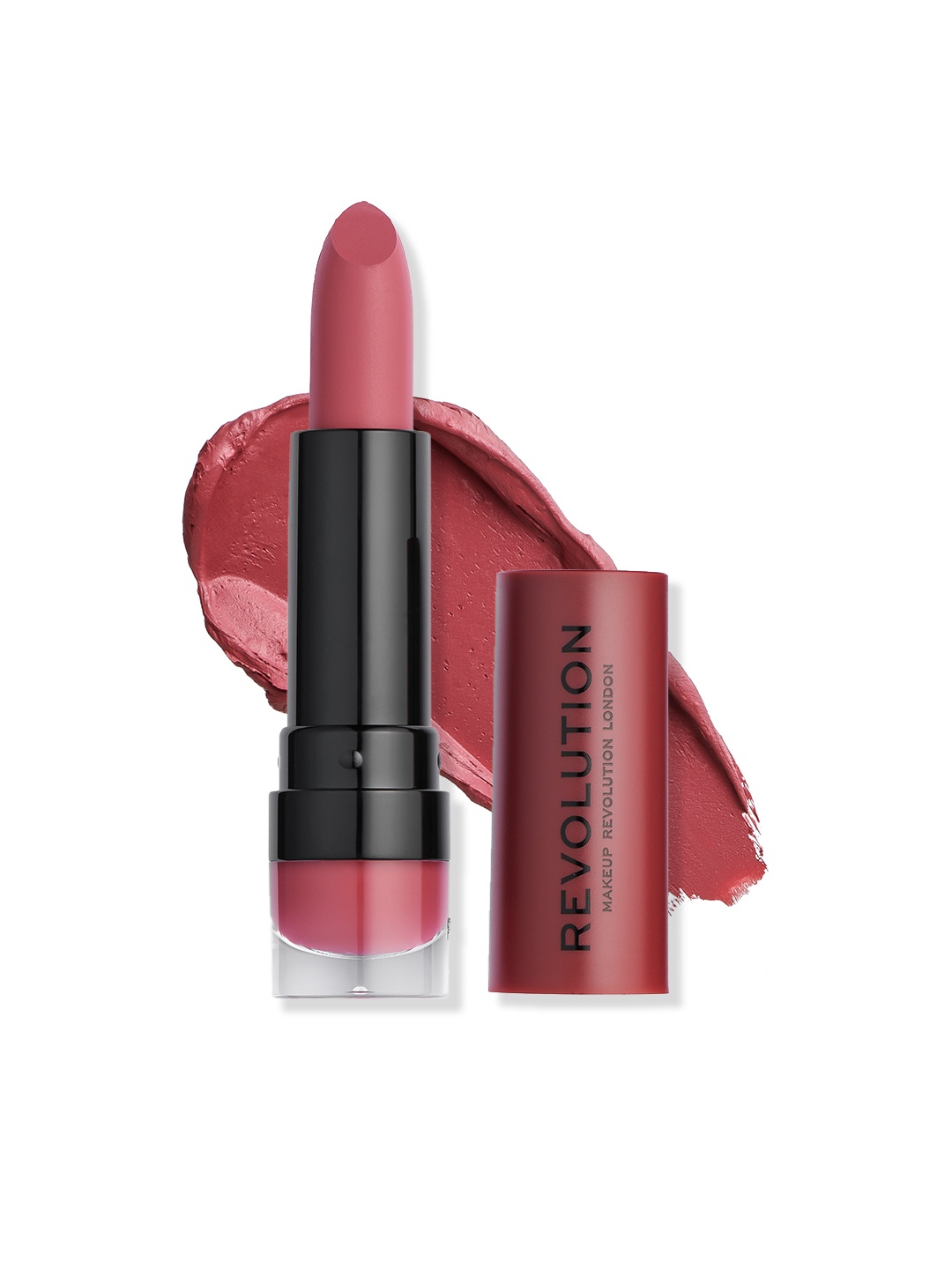 

Makeup Revolution London Long-Lasting Smooth Finish Matte Lipstick 3.5ml - Dollhouse 116, Maroon