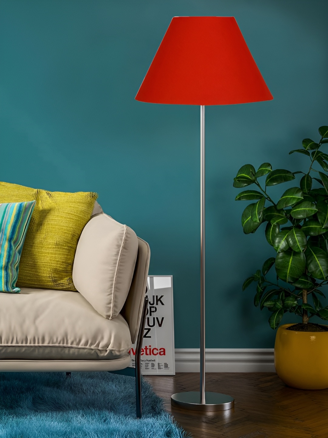 

Devansh Orange Steel Floor Lamp