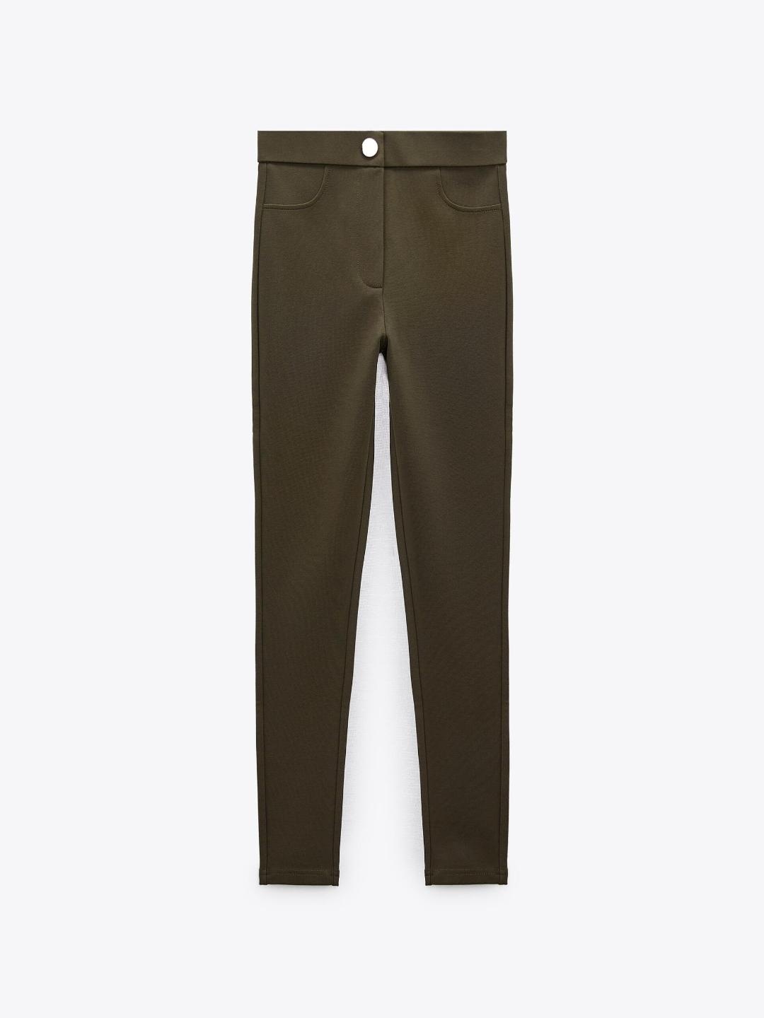 

ZARA Women Khaki Leggings