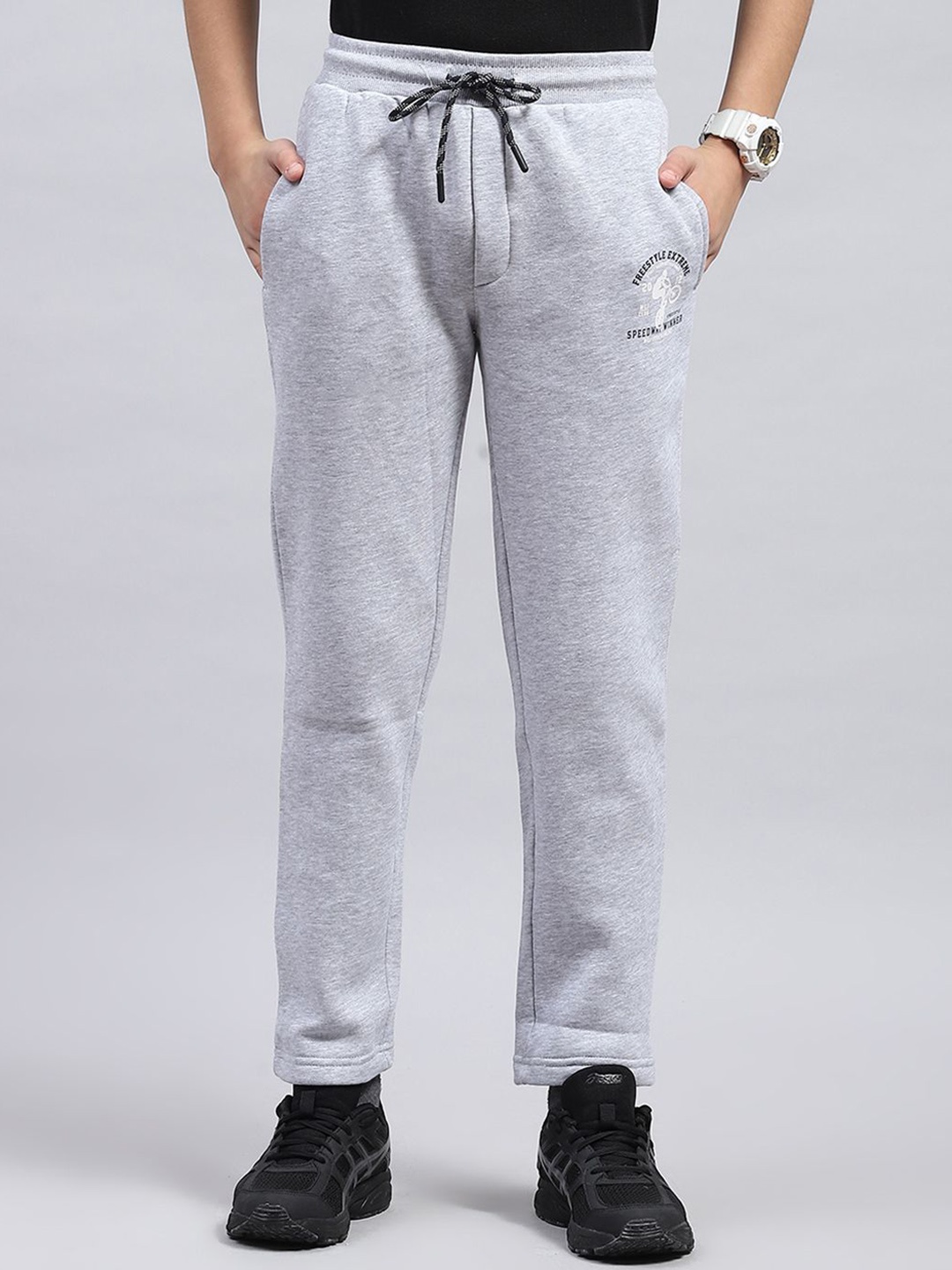 

Monte Carlo Boys Mid-Rise Track Pants, Grey