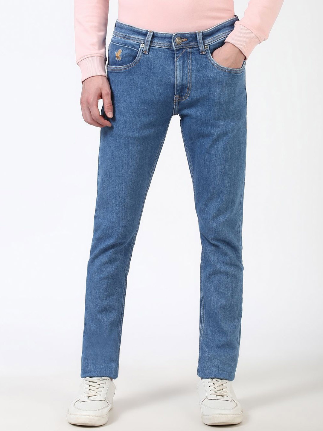 

Peter England Casuals Men Mid-Rise Slim Fit Jeans, Blue