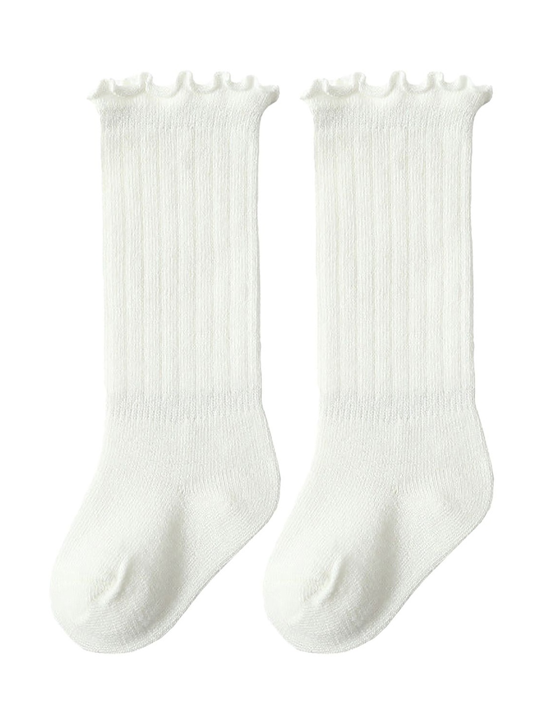 

SYGA Kids Cotton Knee-High Socks, White