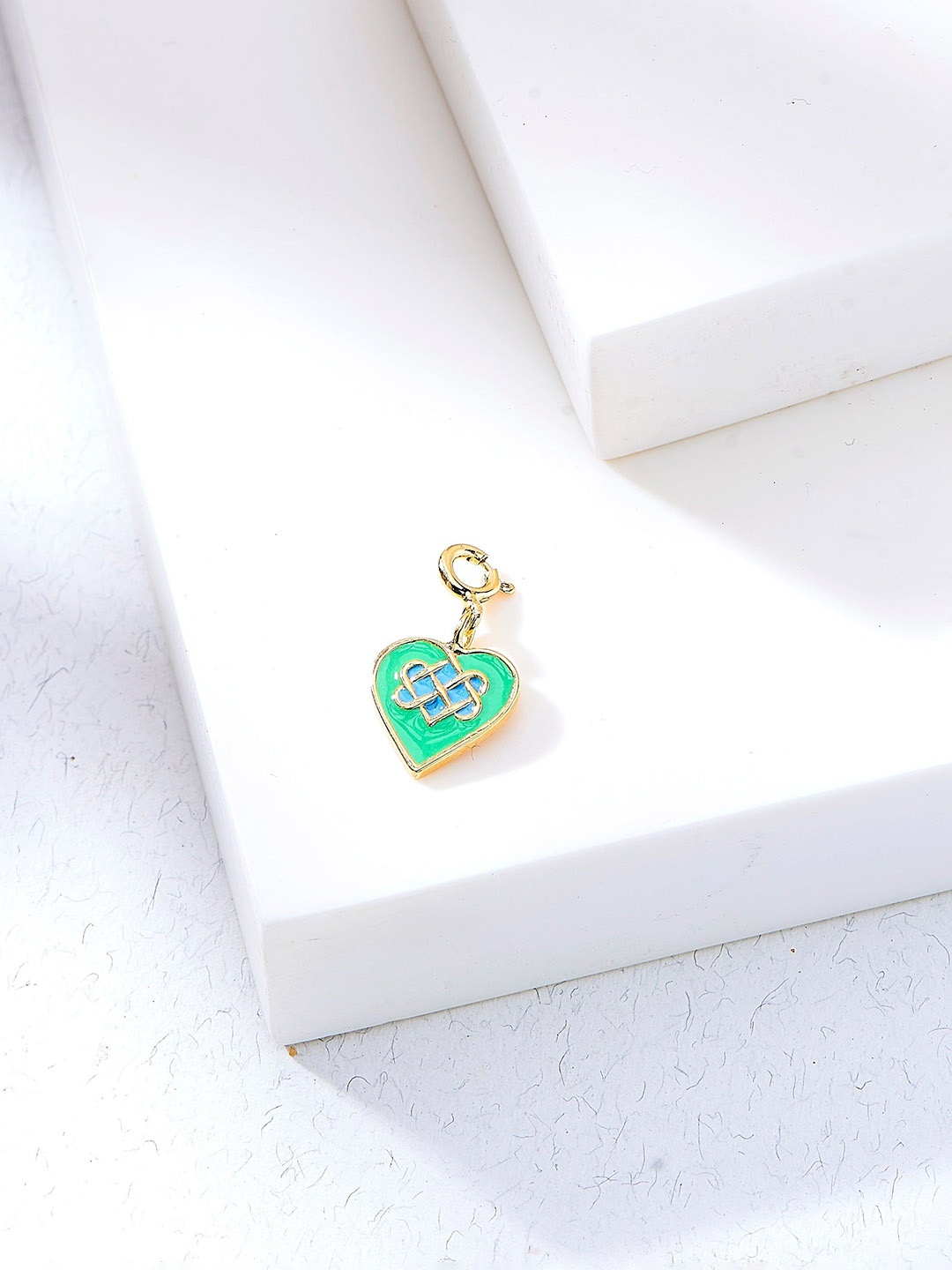 

Nipura 925 Sterling Silver Gold-Plated Celtic Heart Shaped Charms