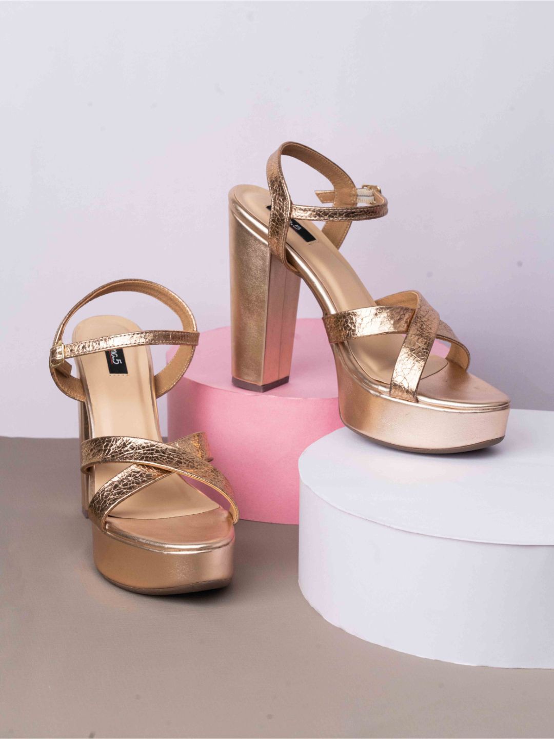 

Inc 5 Women Striped Platform Party Sandals, Gold