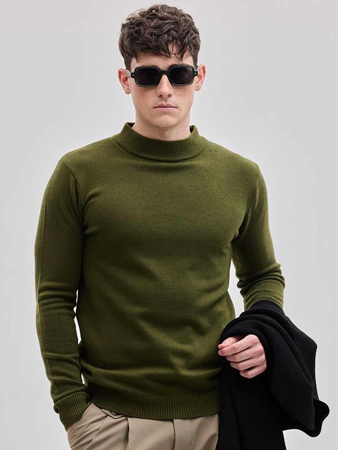 

Snitch Men Pullover Sweaters, Olive