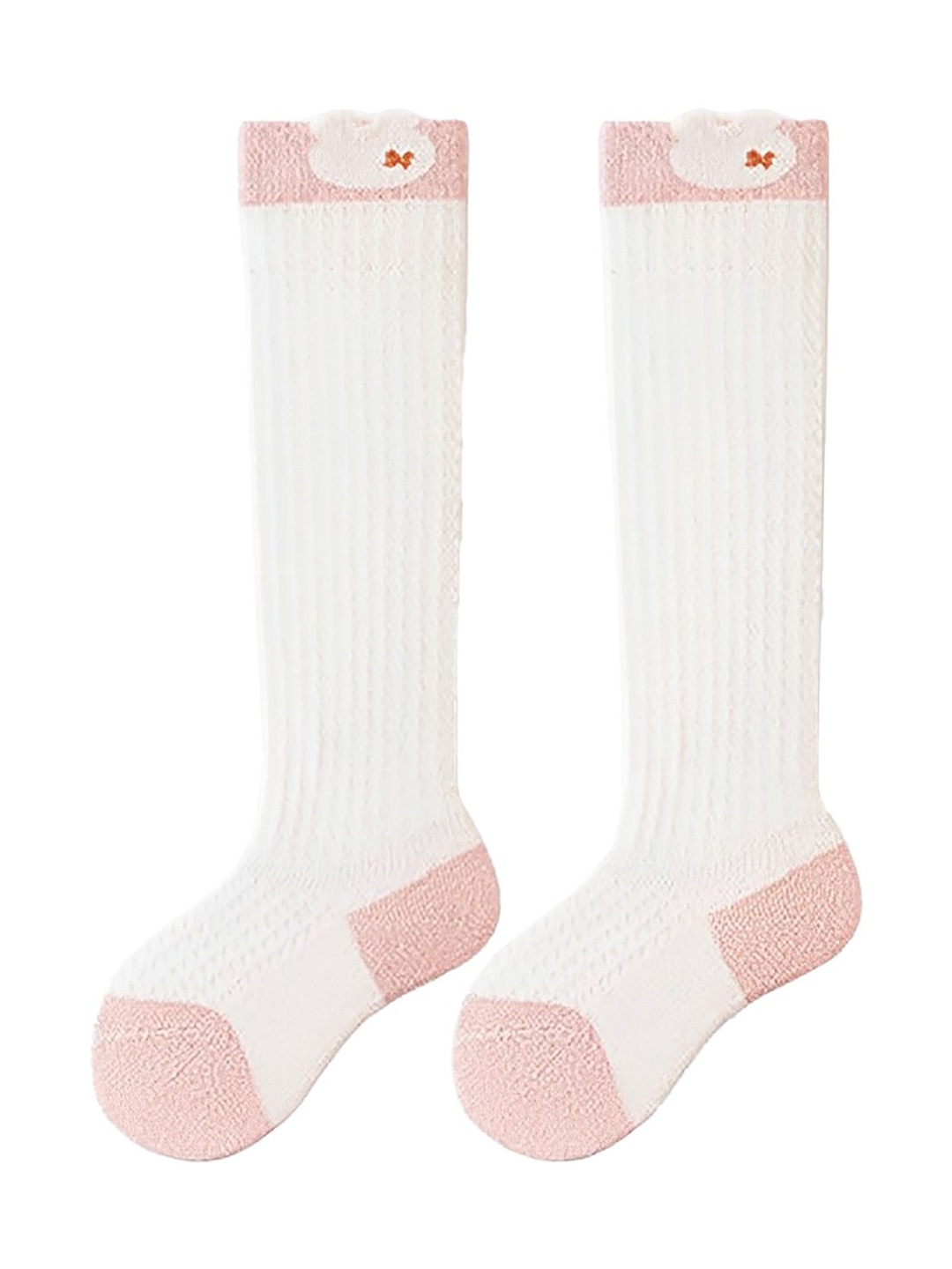 

SYGA Kids Striped Above Knee Length Socks, Pink