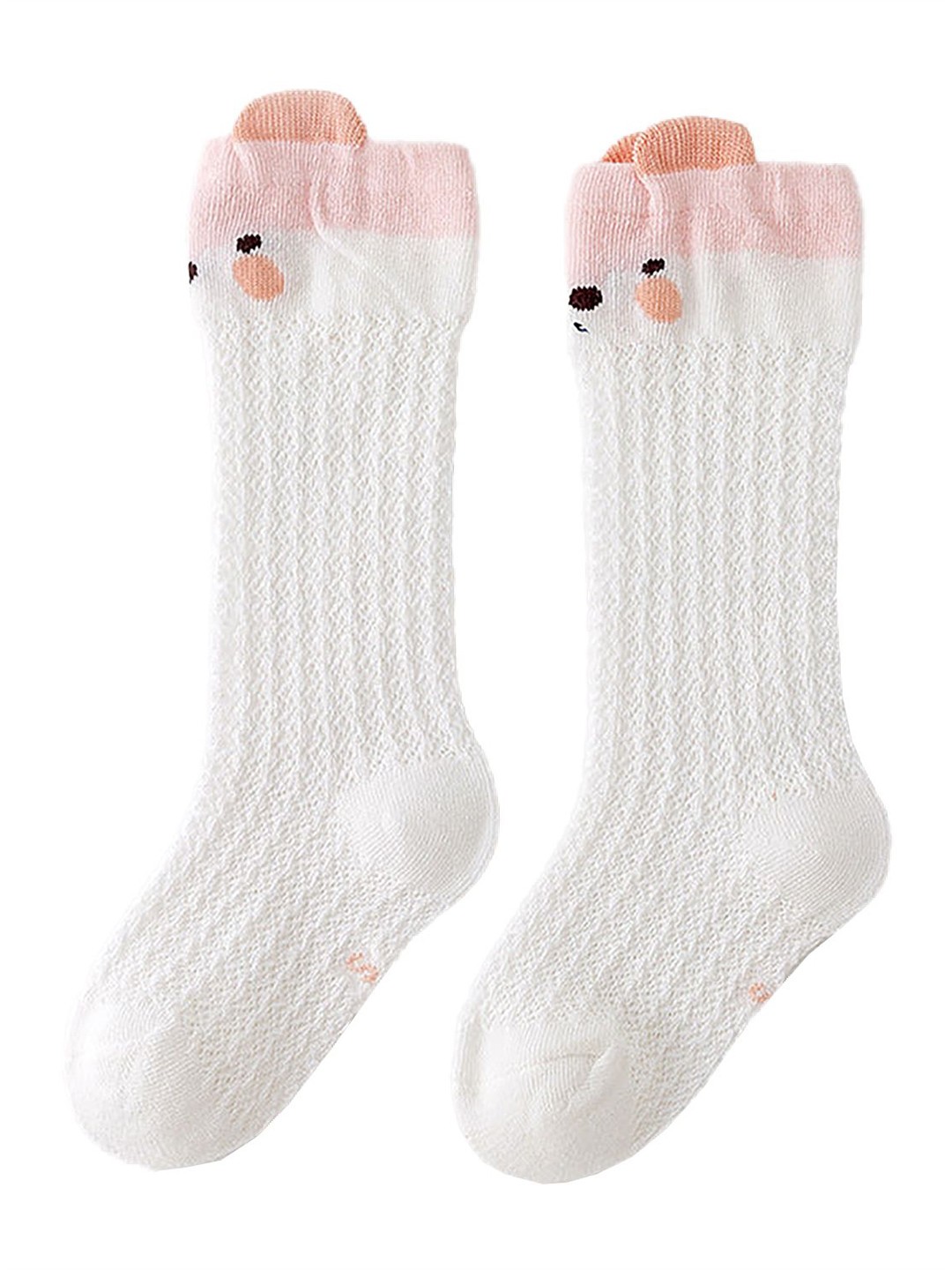 

SYGA Infants Self-Design Above Knee Length Socks, White