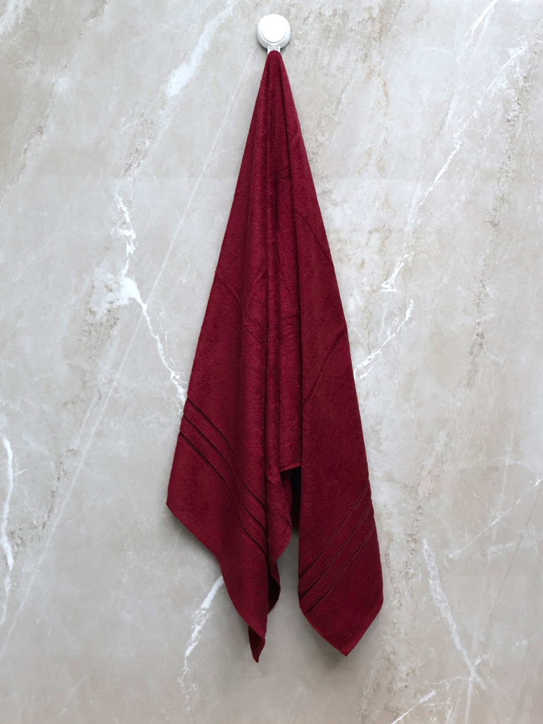 

BOMBAY DYEING Maroon 4 Piece Cotton 400 GSM Towel Set