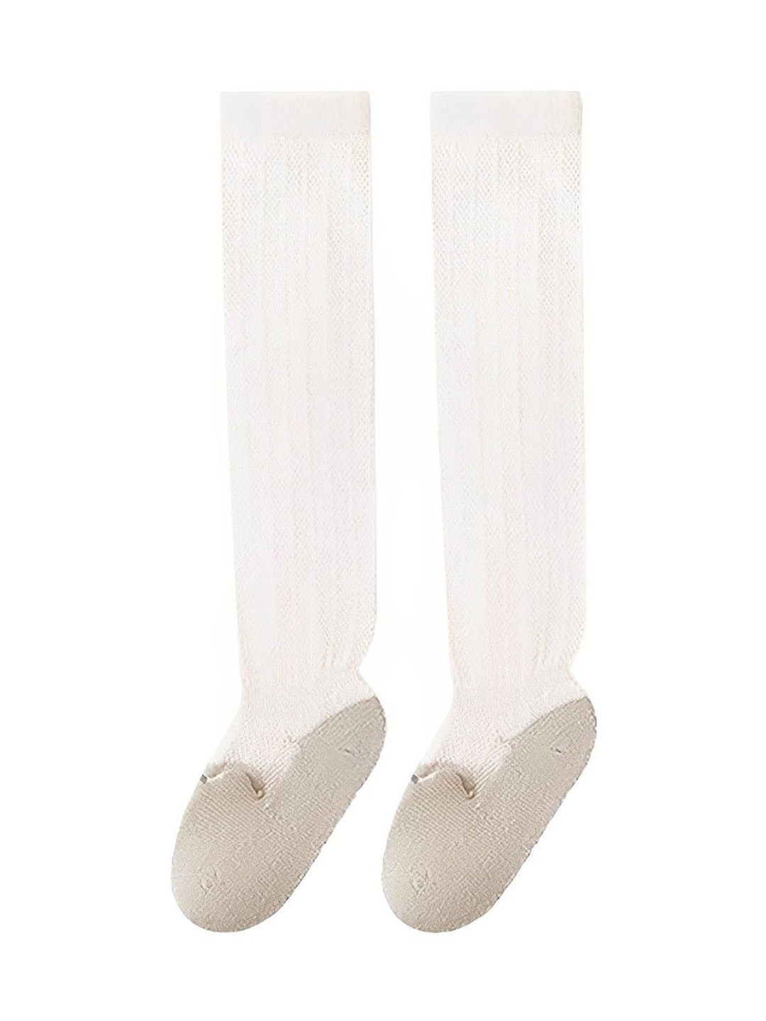 

SYGA Kids Unisex Above Knee-Length Socks, Cream