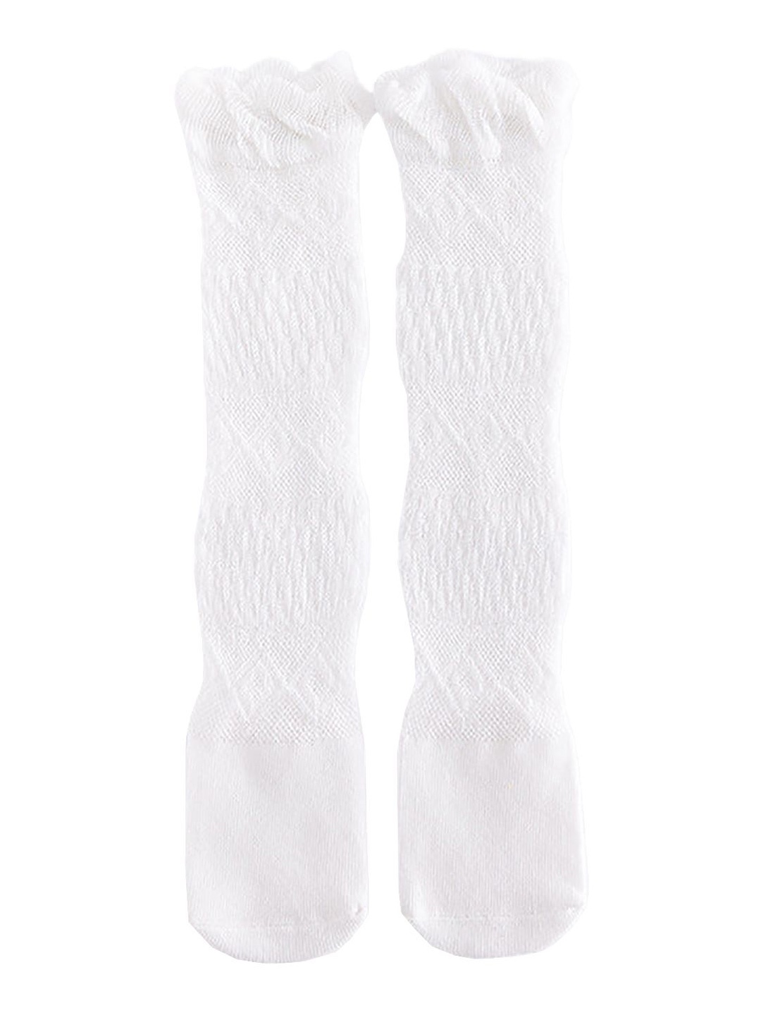 

SYGA Kids Above Knee Cotton Socks, White