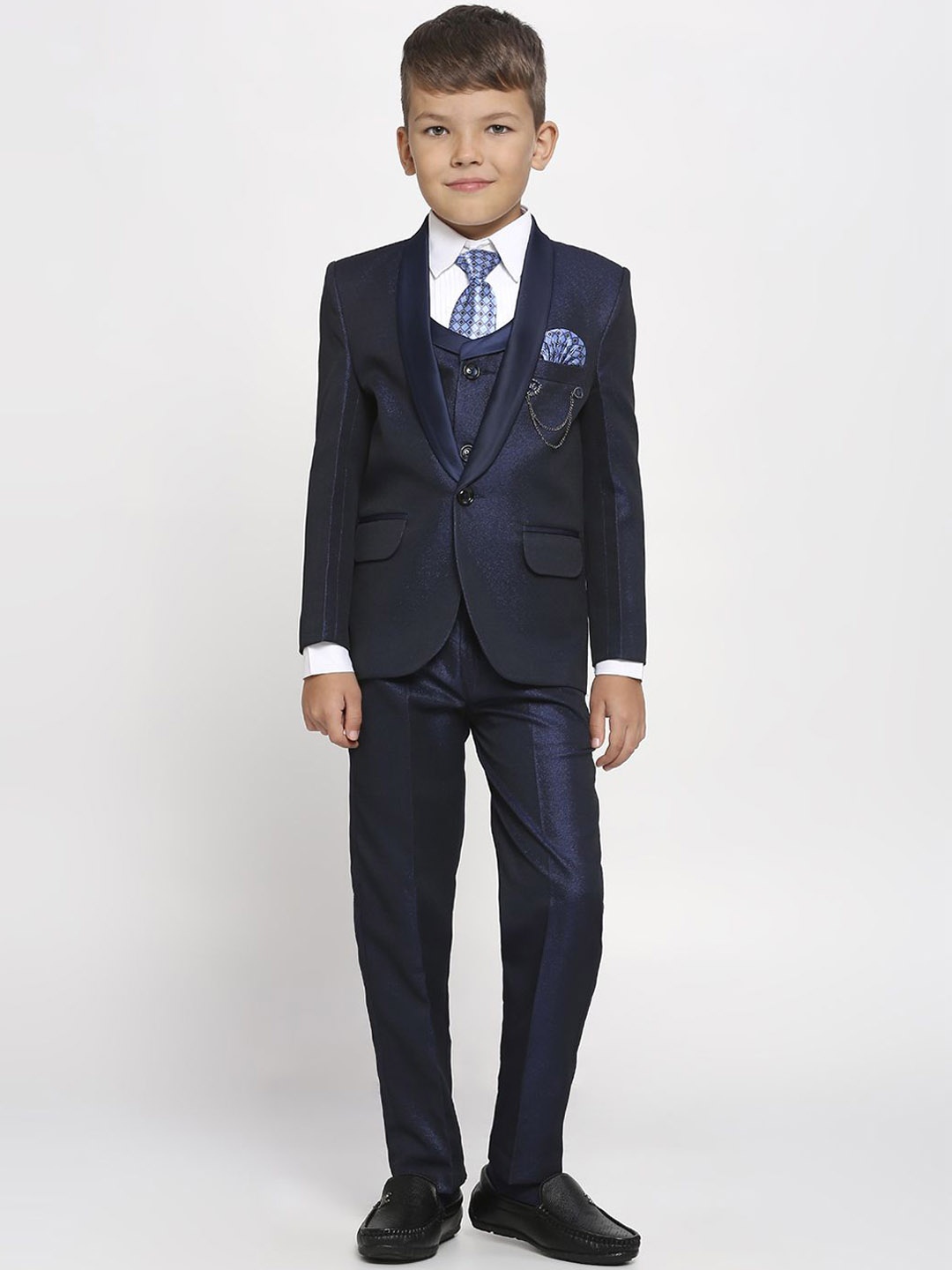 

YK Boys 5-Pcs Suits, Navy blue