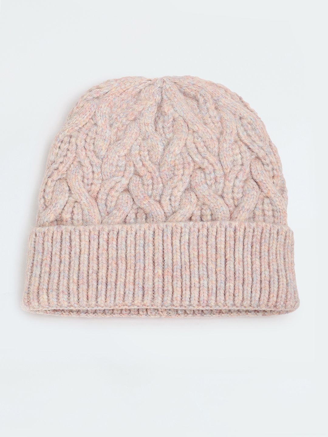 

max Women Self Design Beanie, Pink