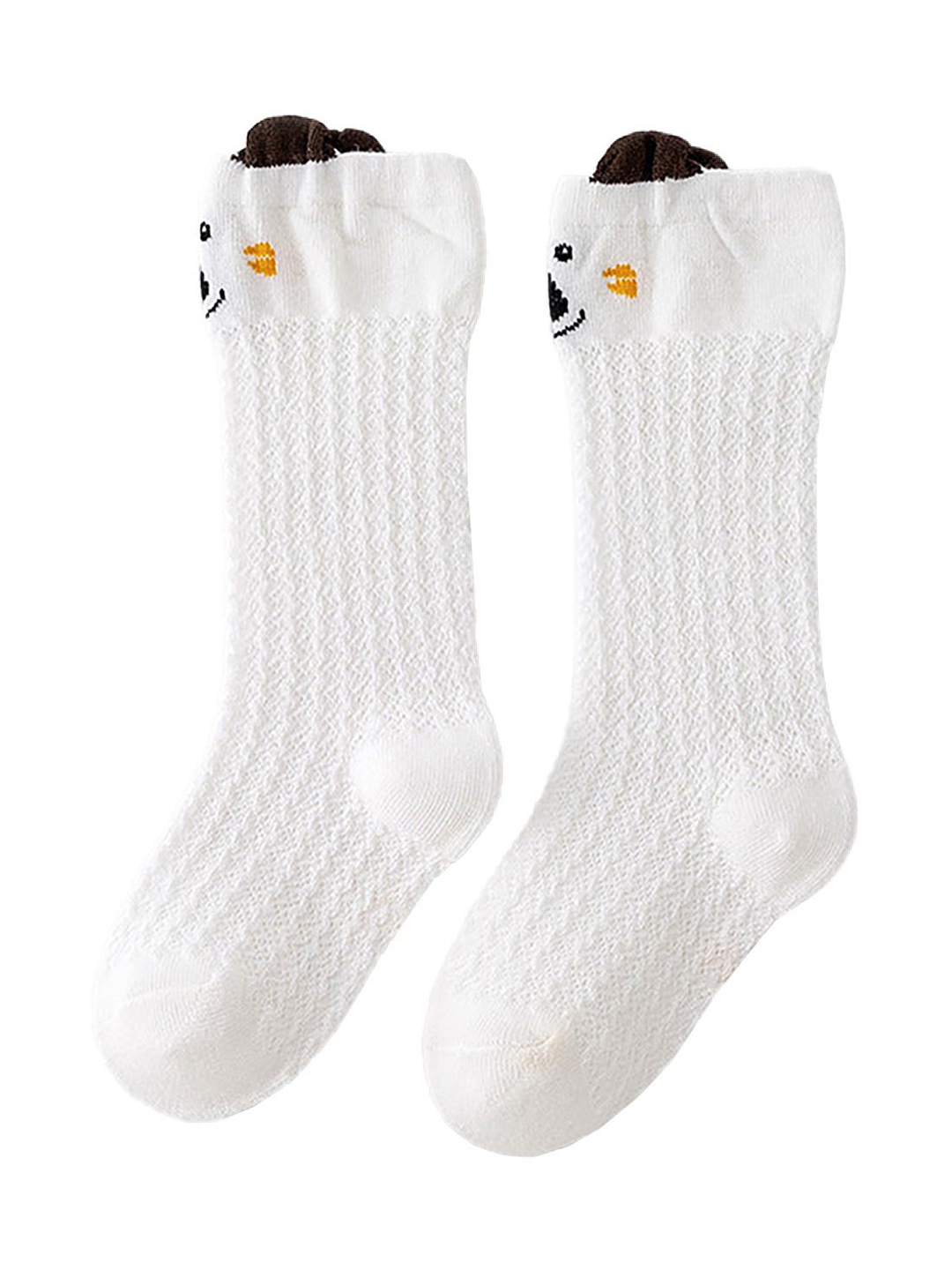 

SYGA Unisex Kids Cotton Above Knee Socks, White