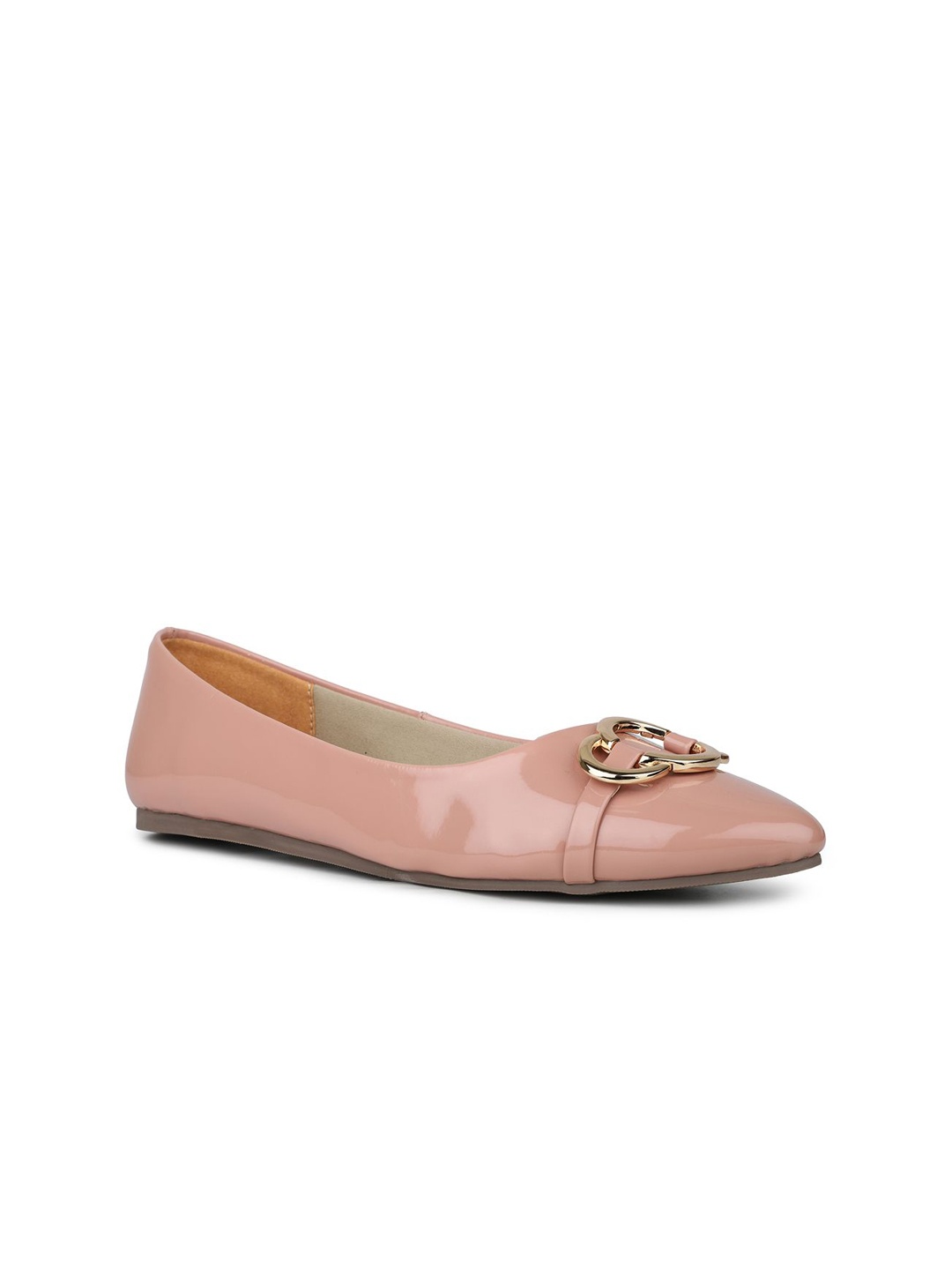 

Inc 5 Women Pointed Toe Slip on Ballerina Flats, Peach