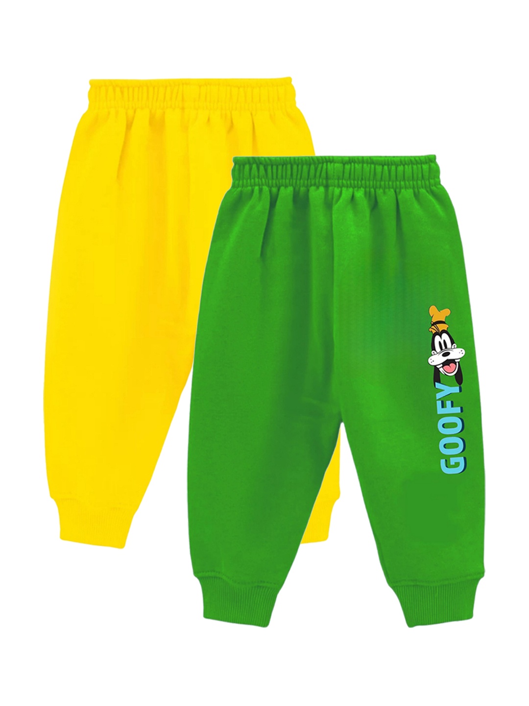 

BAESD Kids Pack Of 2 Printed Printed Cotton Joggers, Green