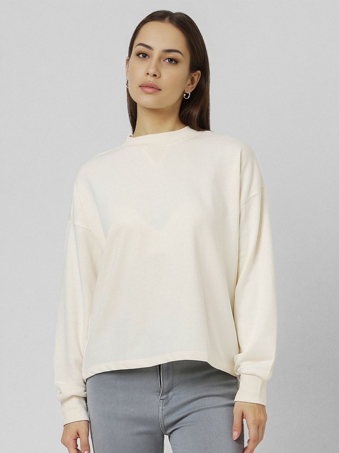 

Van Heusen Woman Women Cotton Sweatshirt, White