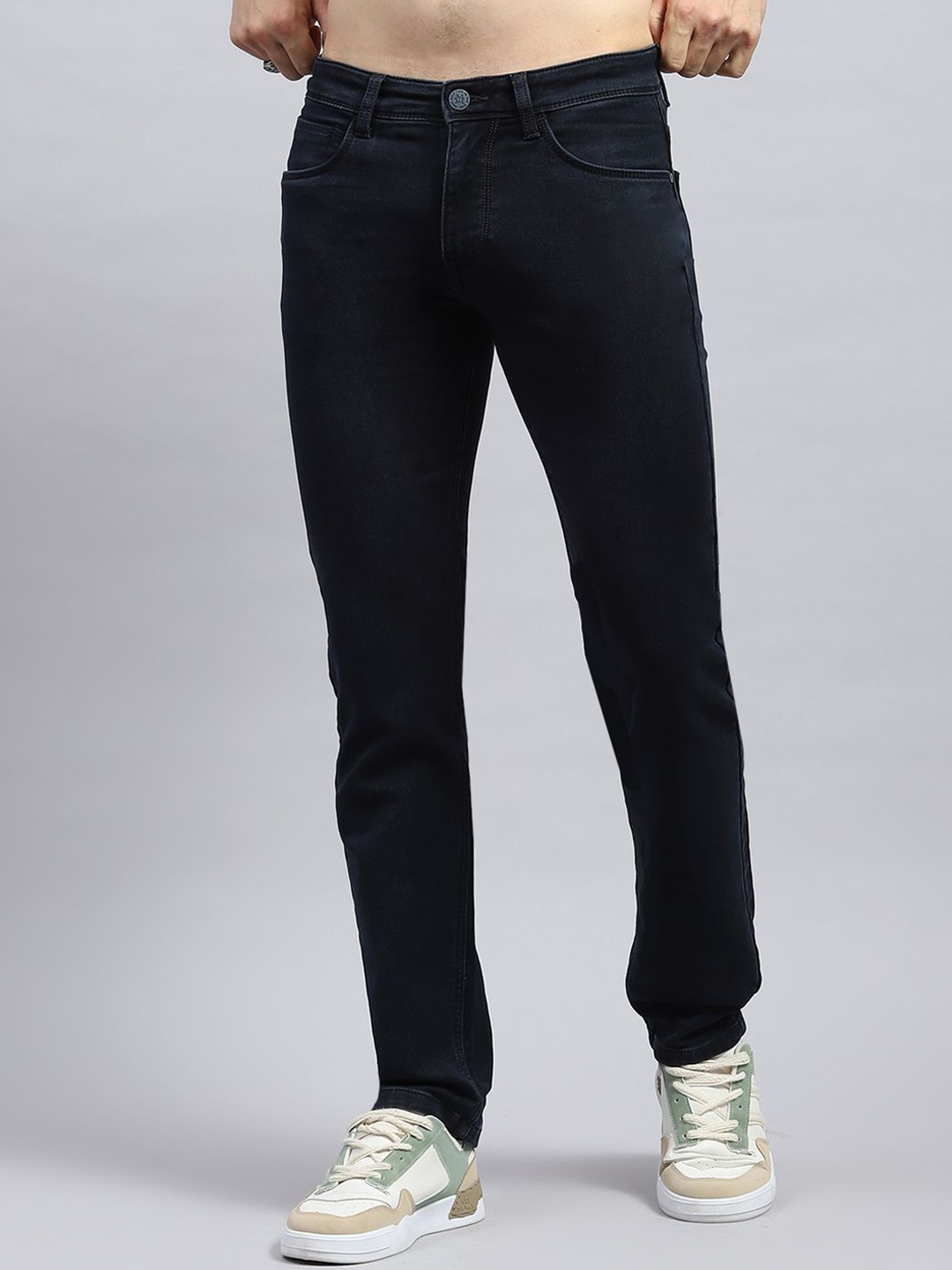 

Monte Carlo Men Mid-Rise Regular Fit Jeans, Blue