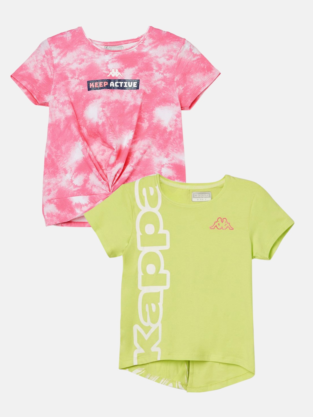 

Kappa Girls Dyed Cotton T-shirt - Pack of 2, Yellow