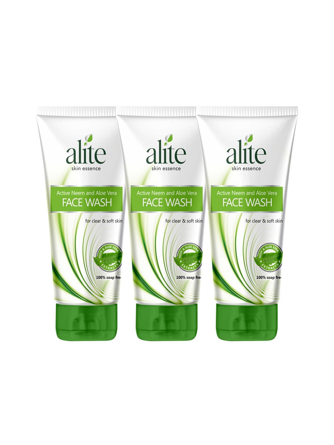 

Alite Set Of 3 Neem & Aloe Vera Face Wash- 70 g Each, Green