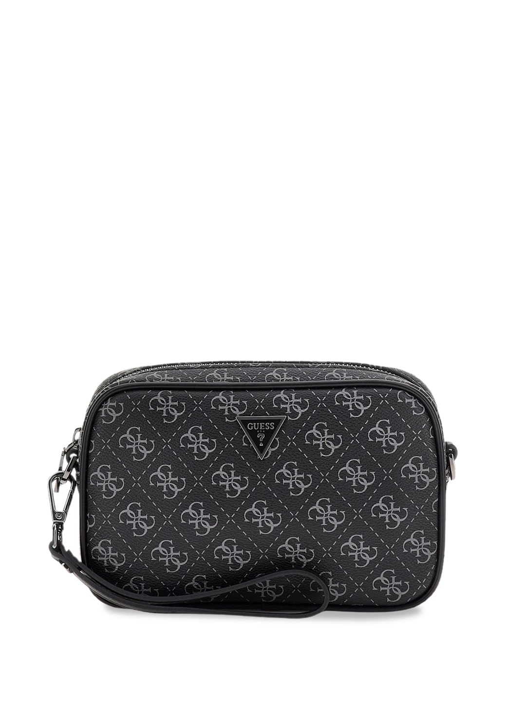 

GUESS Printed Messenger Bag, Black