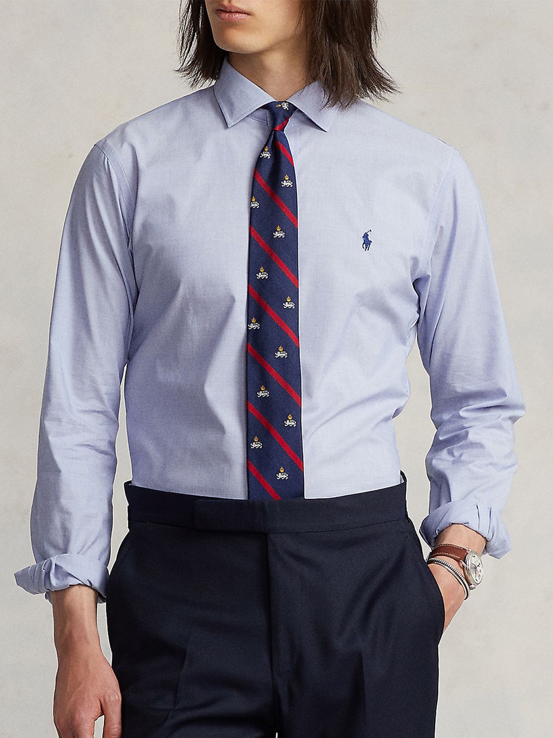 

Polo Ralph Lauren Custom Fit Pure Cotton Long Sleeve Shirt, Blue
