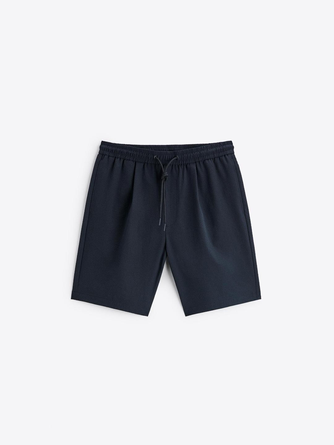

ZARA Men Navy Blue Shorts