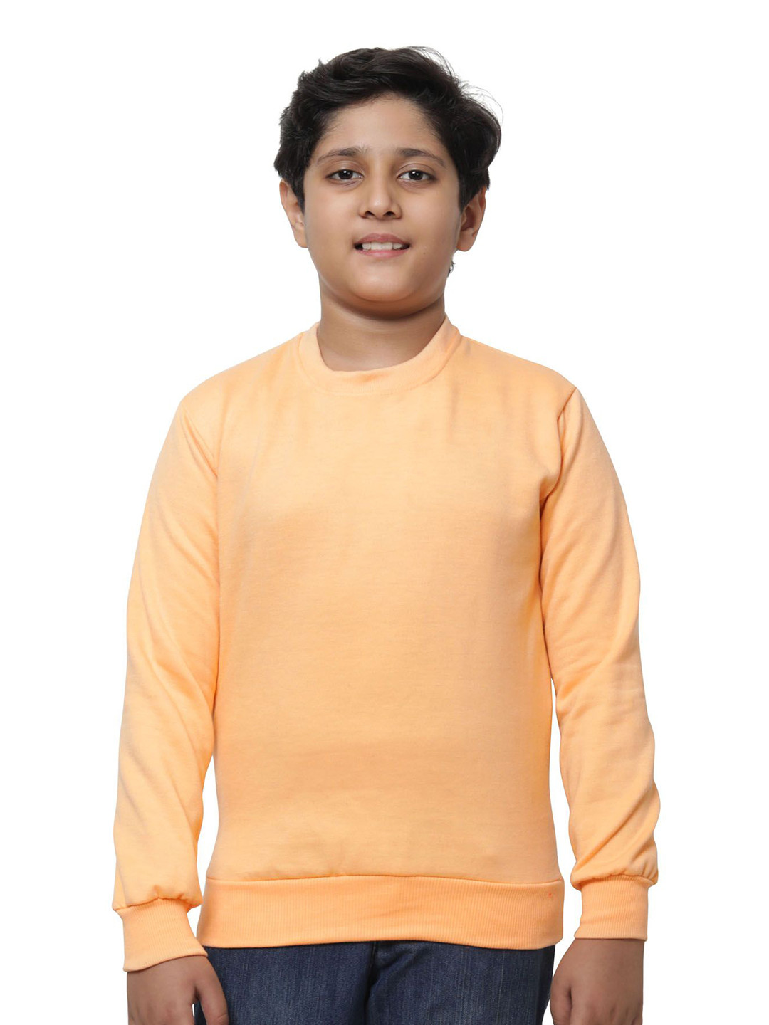 

BAESD Boys Long Sleeves Round Neck Sweatshirt, Cream
