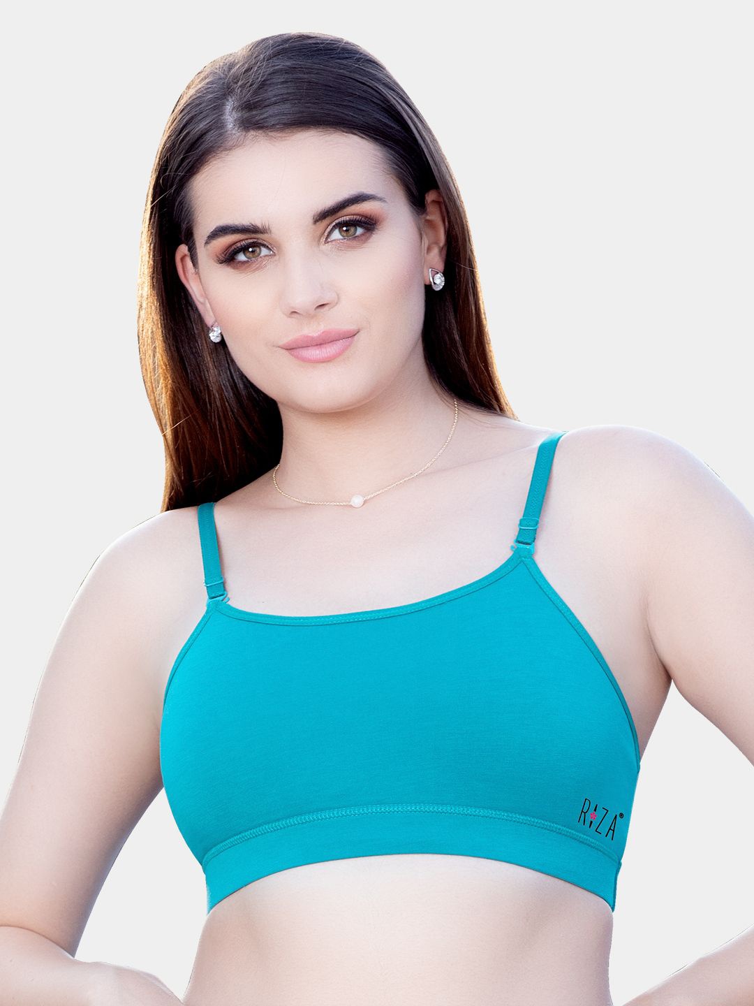 

Trylo TEEN-13 Cotton Non-Padded Non-Wired Beginners Bra, Teal