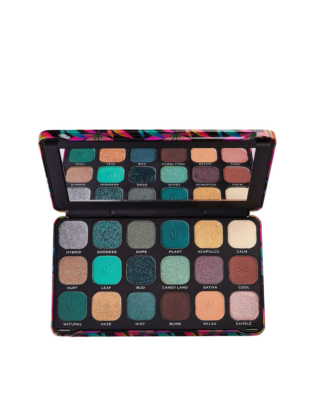 

Makeup Revolution London Forever Flawless Chilled Eyeshadow Palette with Cannabis Sativa, Multi