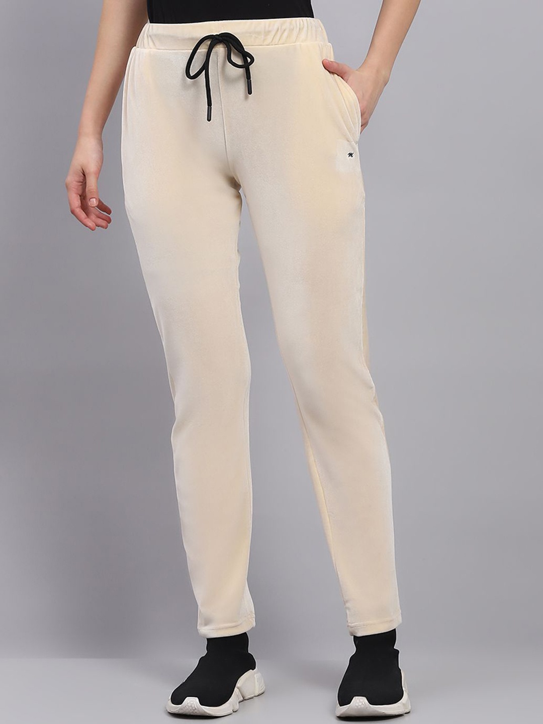 

Monte Carlo Women Mid-Rise Regular Fit Track Pants, Beige