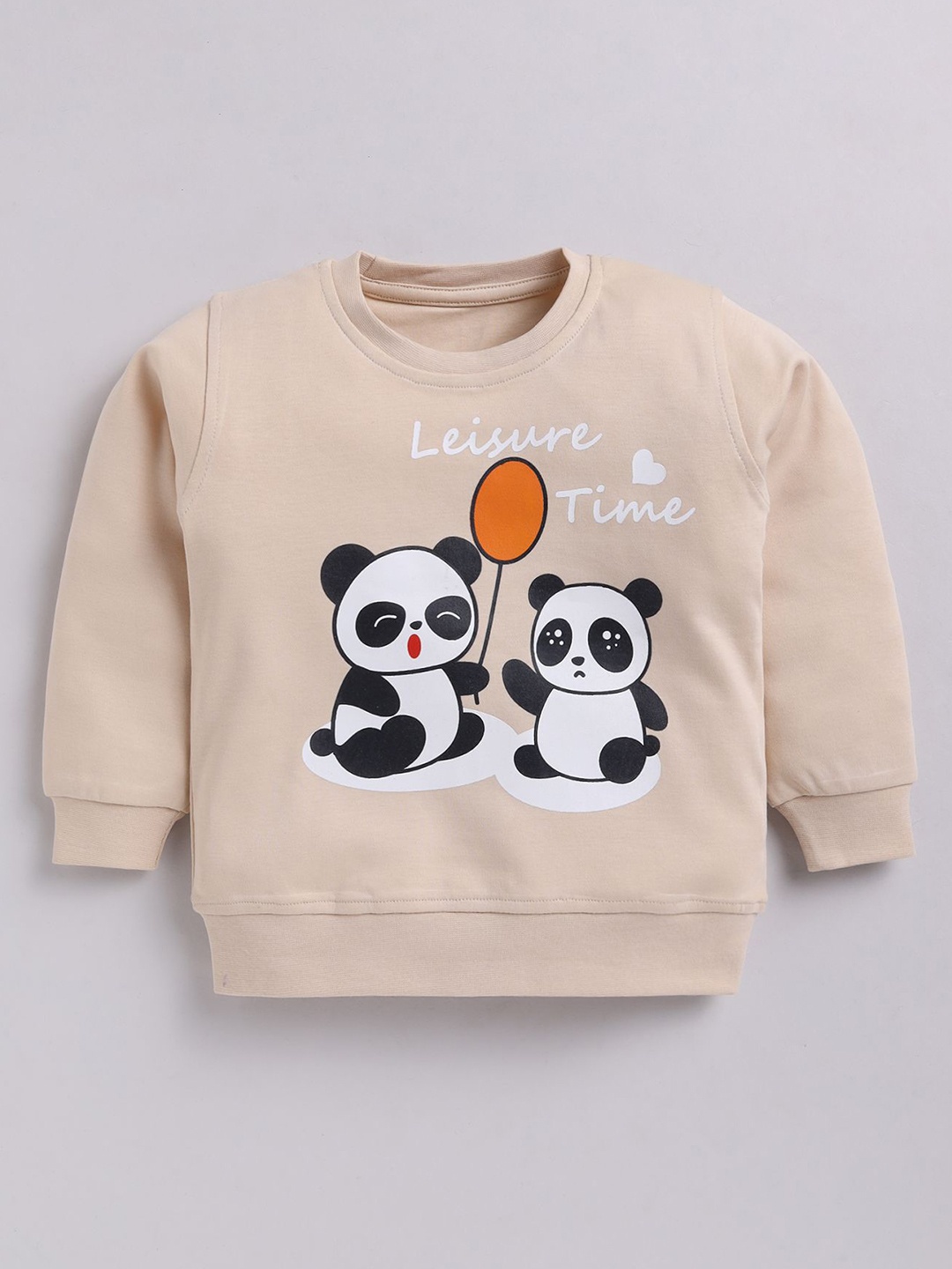 

Cutopies Unisex Kids Cotton Printed Sweatshirt, Beige