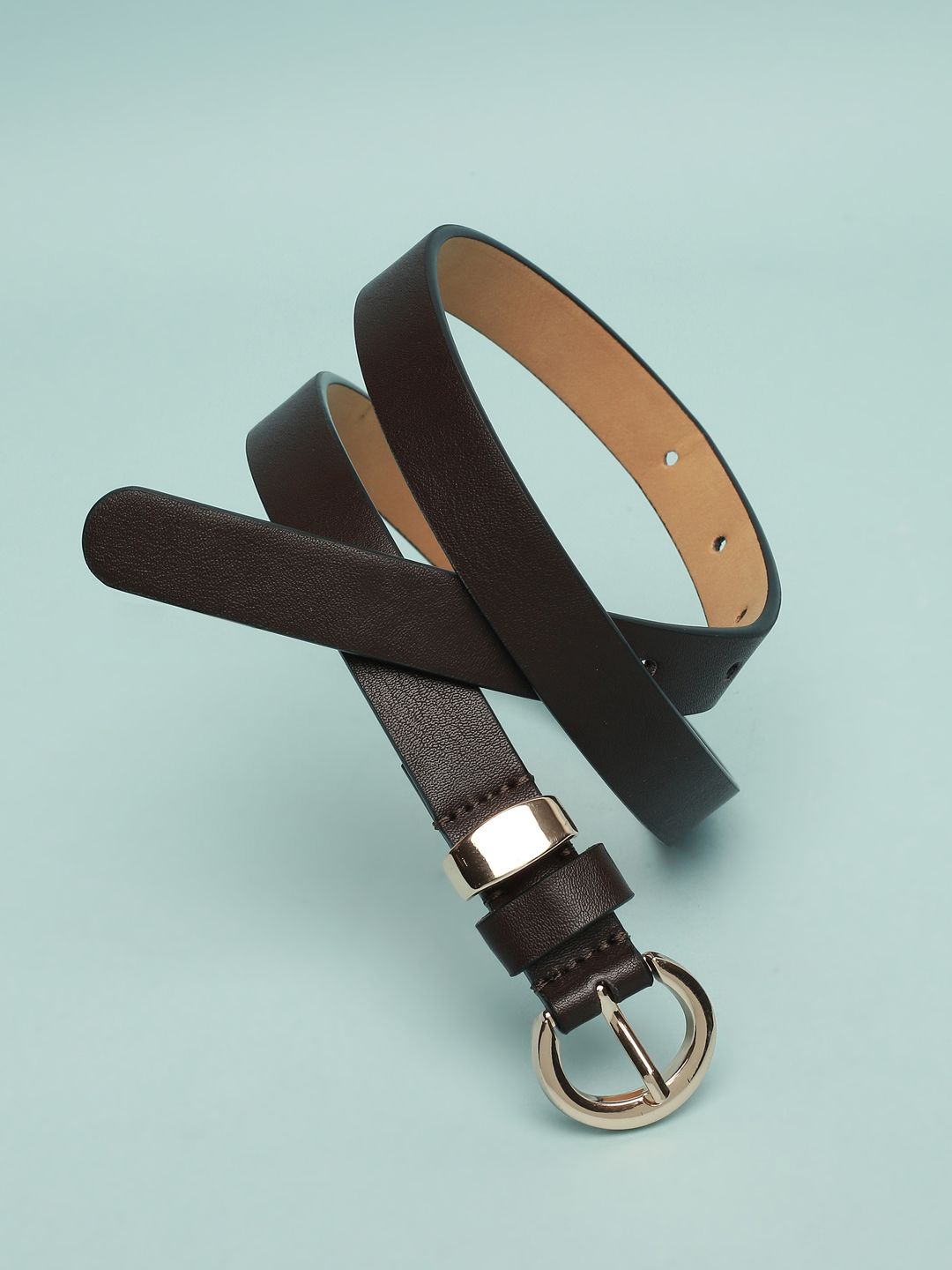 

Allen Solly Woman Women Textured Leather Belt, Brown