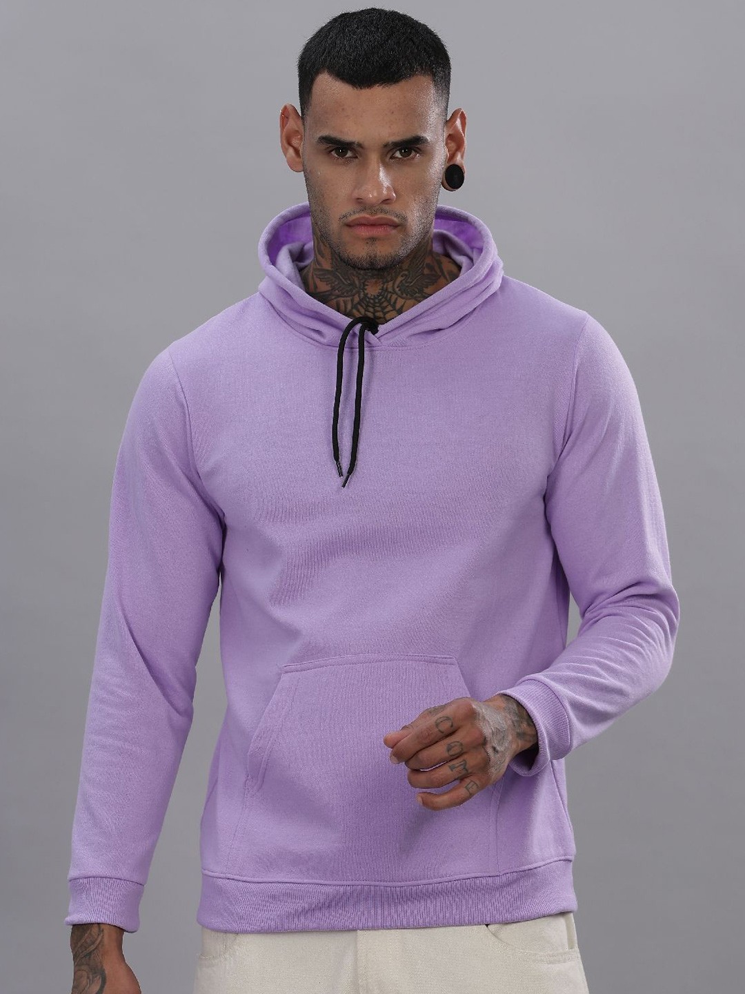 

STI Men Hooded Long Sleeves Regular Sweatshirt, Purple
