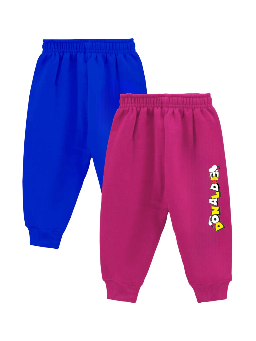 

BAESD Kids Pack Of 2 Printed Cotton Joggers, Blue