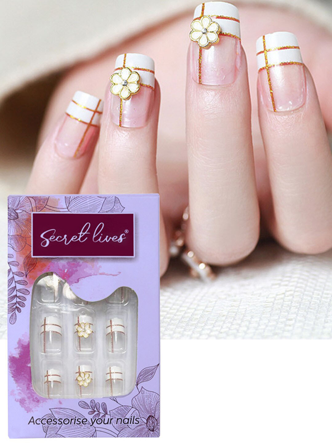 

Secret Lives Transparent Anne French With 3D Bow, Pink