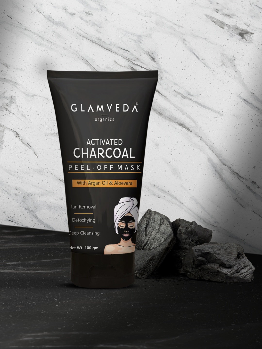 

Glamveda Activated Charcoal Peel Off Mask 100 gm, Black