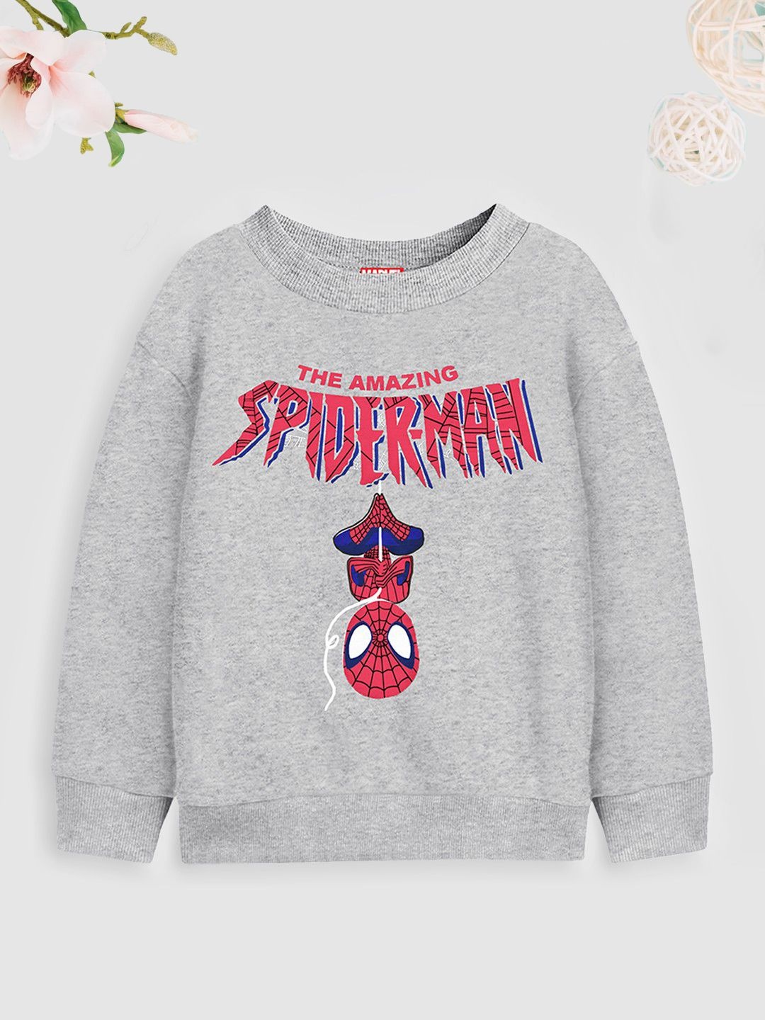 

YK Disney Boys Printed Pullover Sweatshirt, Grey