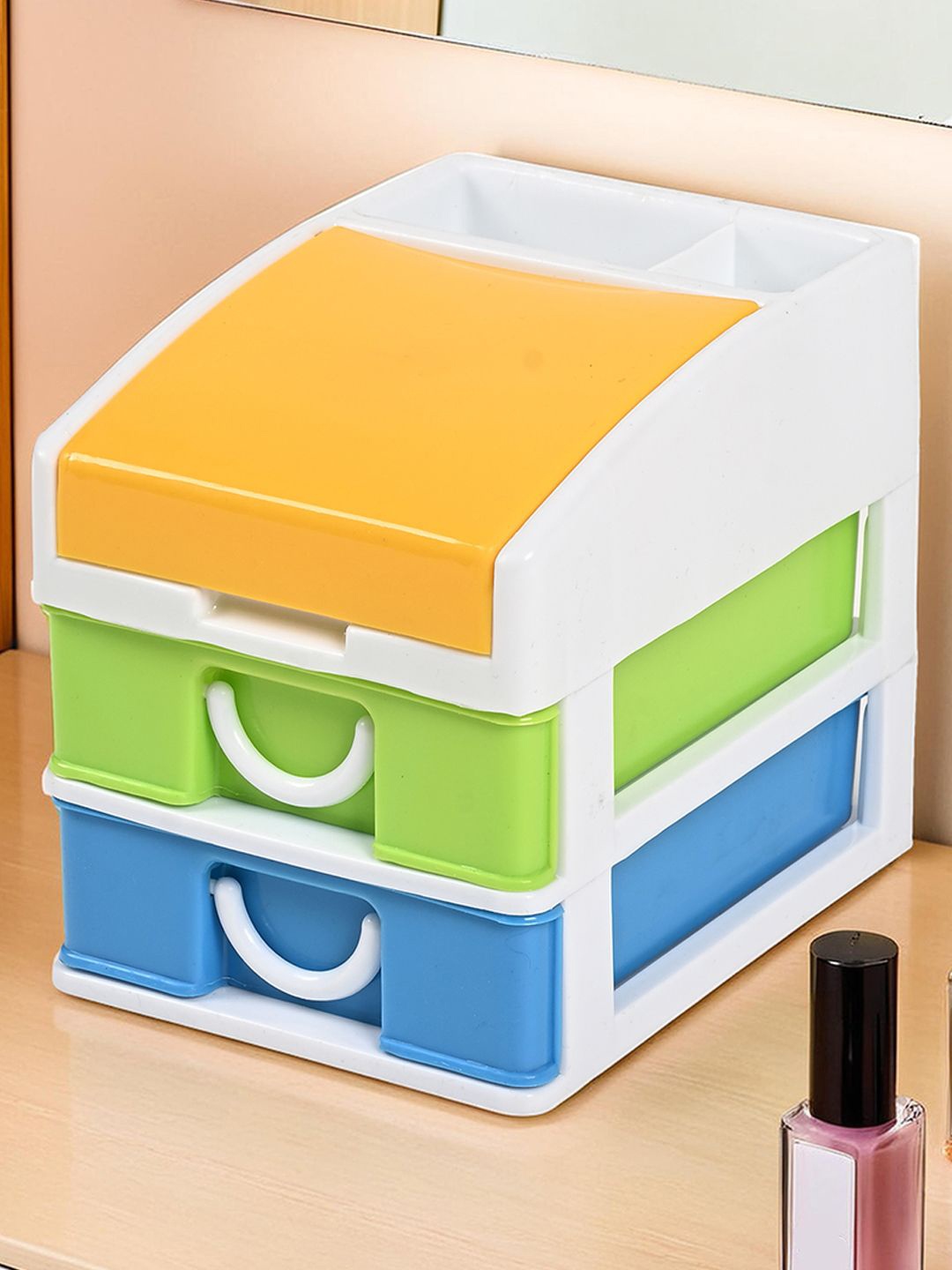 

Kuber Industries White 3-Layer Drawer Organiser