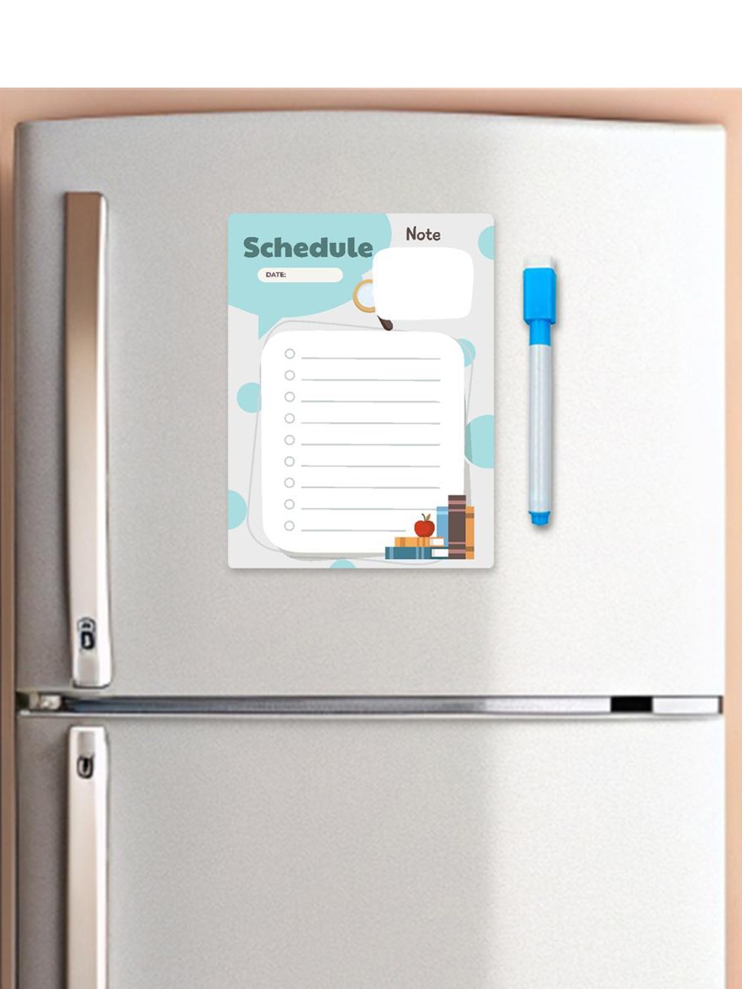 

CVANU White Printed Decorative Fridge Magnet