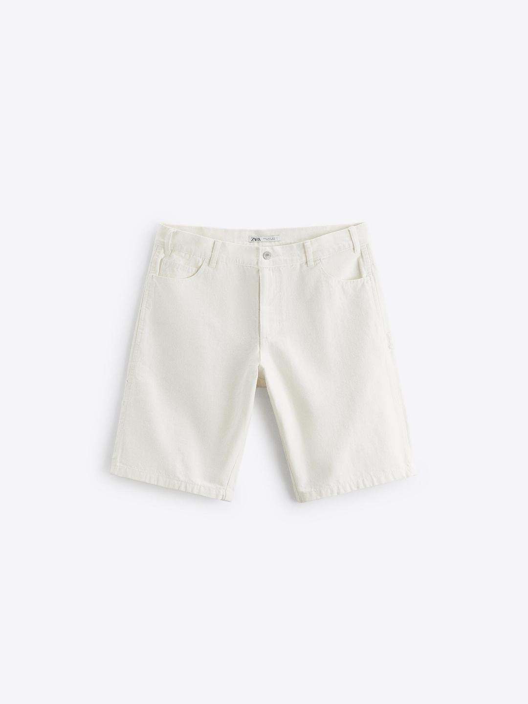 

ZARA Men White Shorts