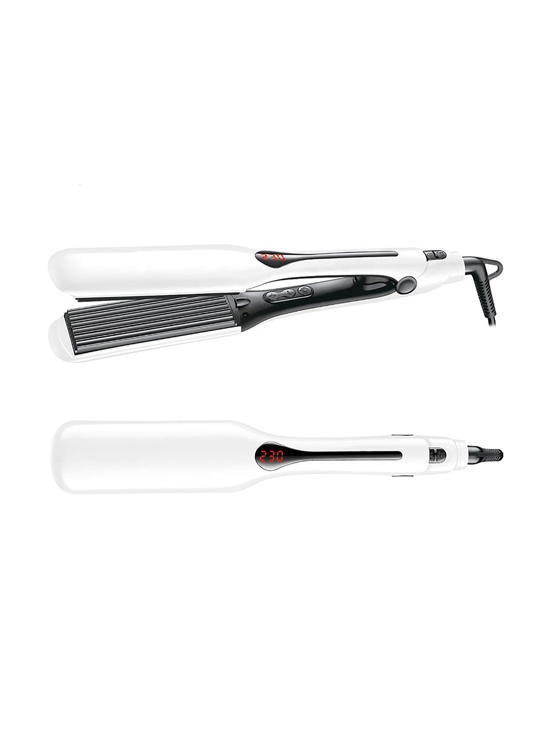 

vng VG_R Professional Crimper With Ceramic Coated Plate & Uniform heat technology- White