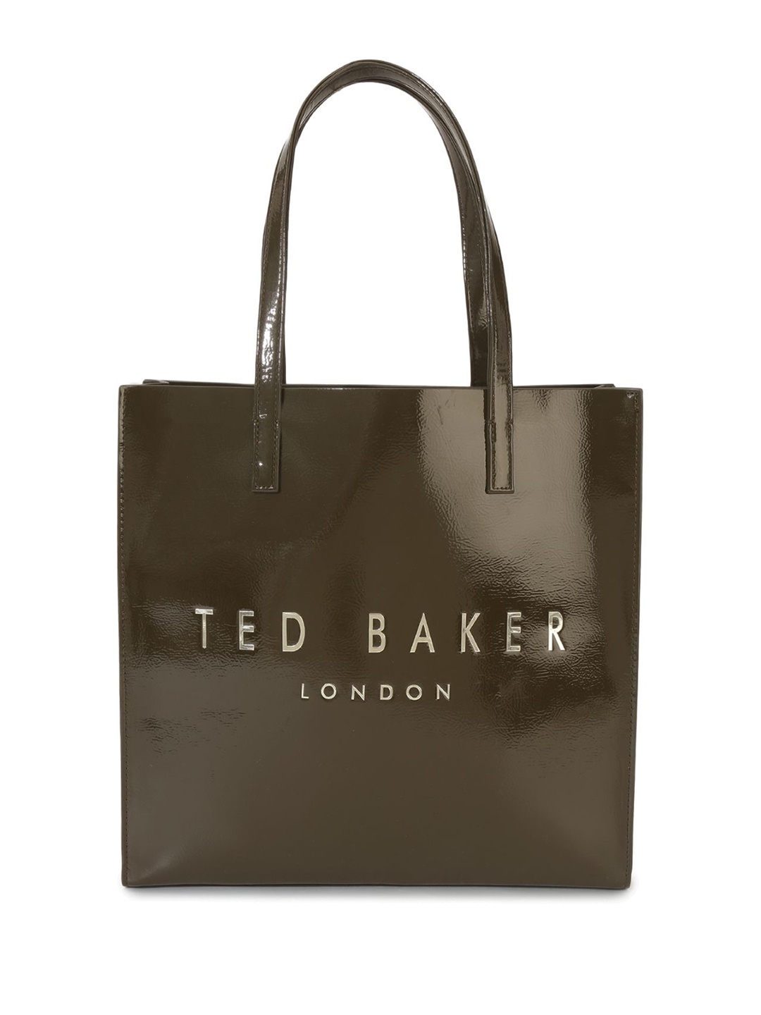

Ted Baker Women Brand Logo Printed Structured Tote Bag, Brown