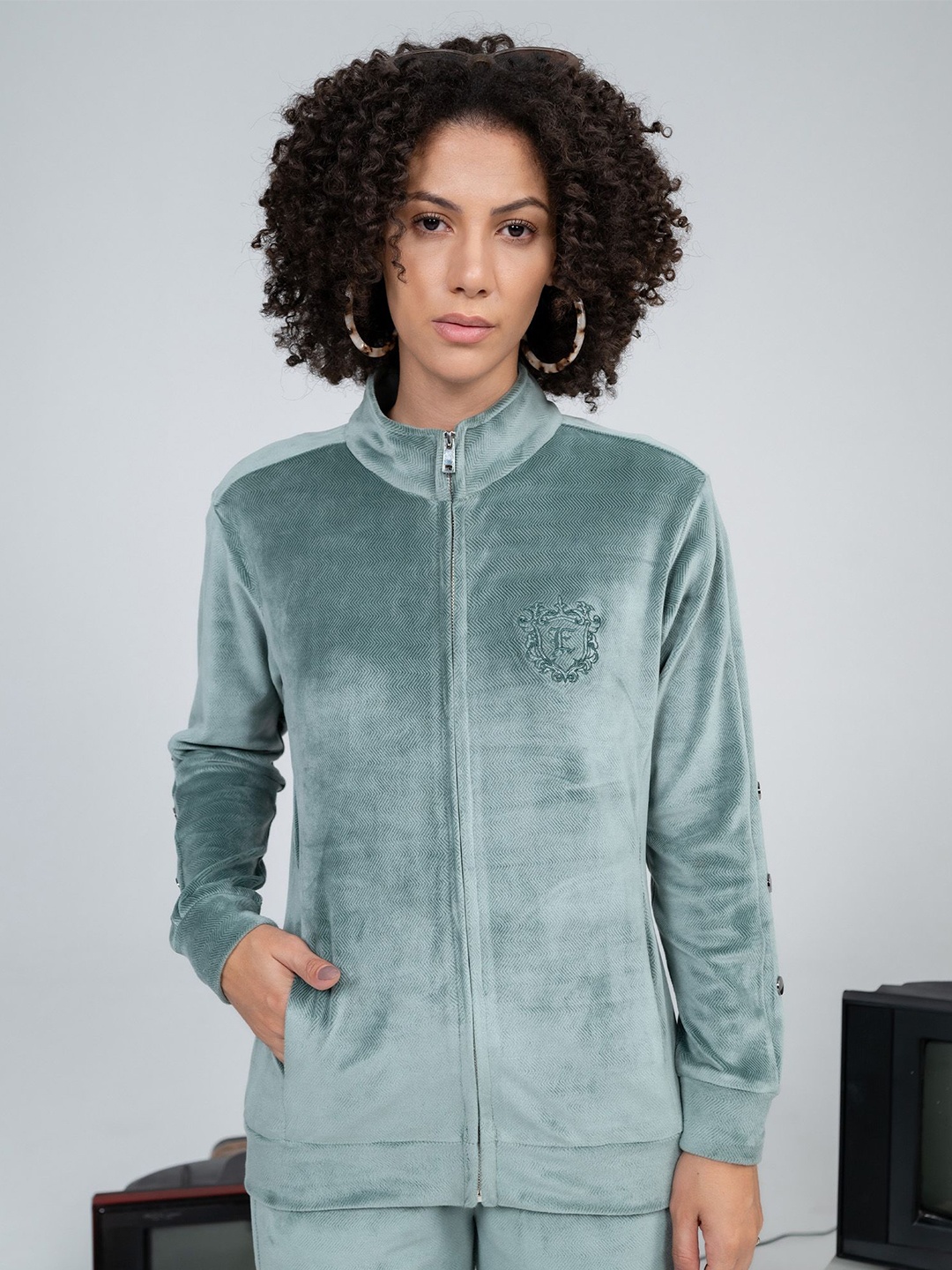 

EDRIO Women Sweatshirt, Teal