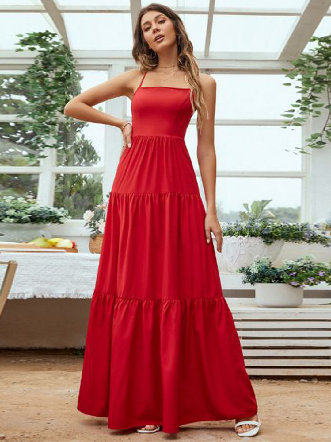 

StyleCast Women Off-Shoulder Maxi Dress, Red