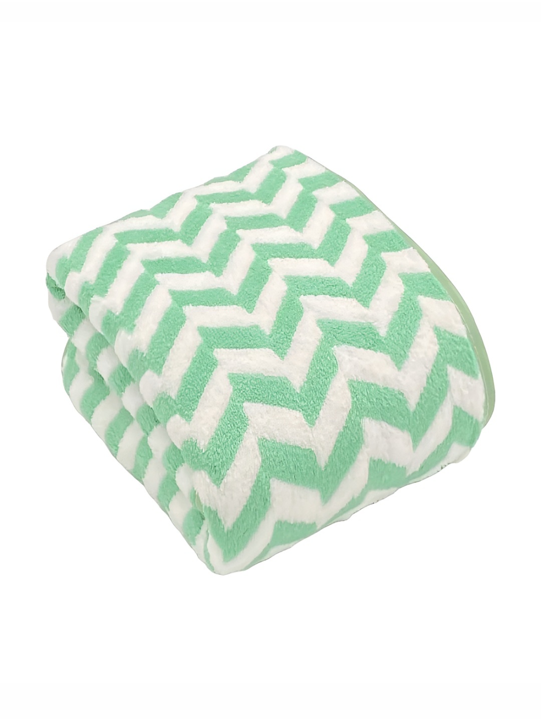 

tundwal's Green & White Striped Super Soft Microfiber 400 GSM Bath Towel